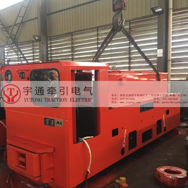隧道牵引电瓶车8吨双司机室电瓶车